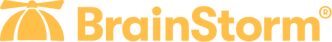 BrainStorm Logo Horizontal Yellow Registered